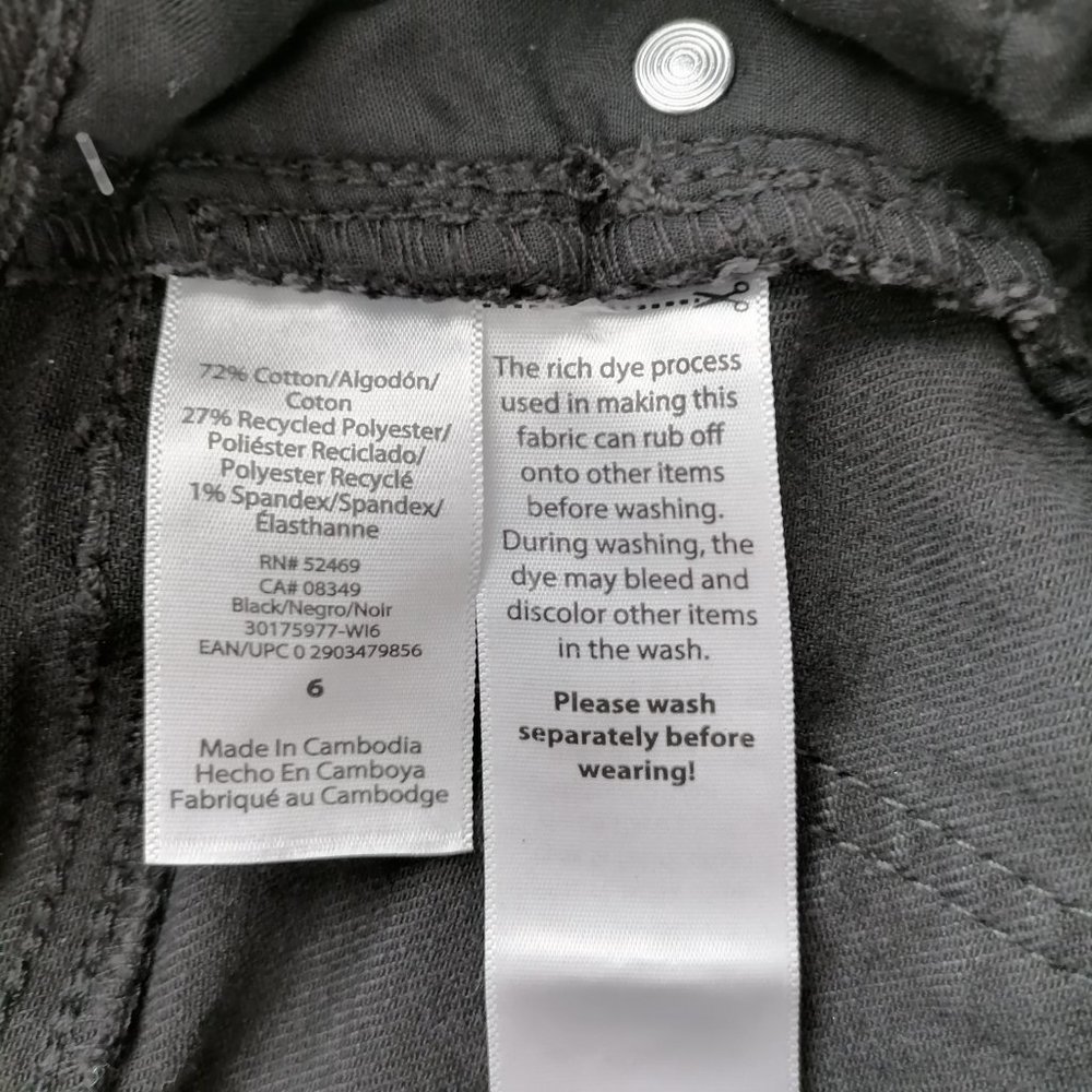 NWT Sofia Jeans Womens Black High Rise Curvy Girlfriend Denim Jeans Size 6 - Picture 6 of 7